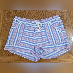 Rewind Striped Linen Blend Shorts